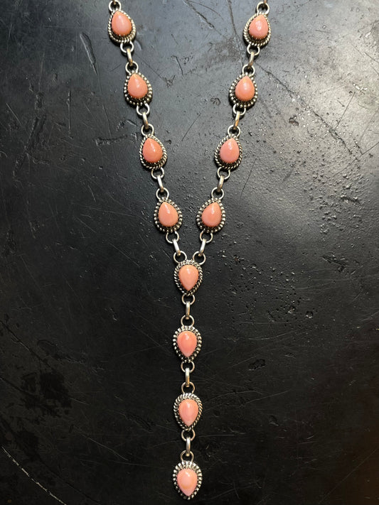 Pink Conch Necklace | 925 Sterling Silver E981