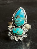 Kingman Turquoise Ring Size 9.75 | 925 Sterling Silver G517