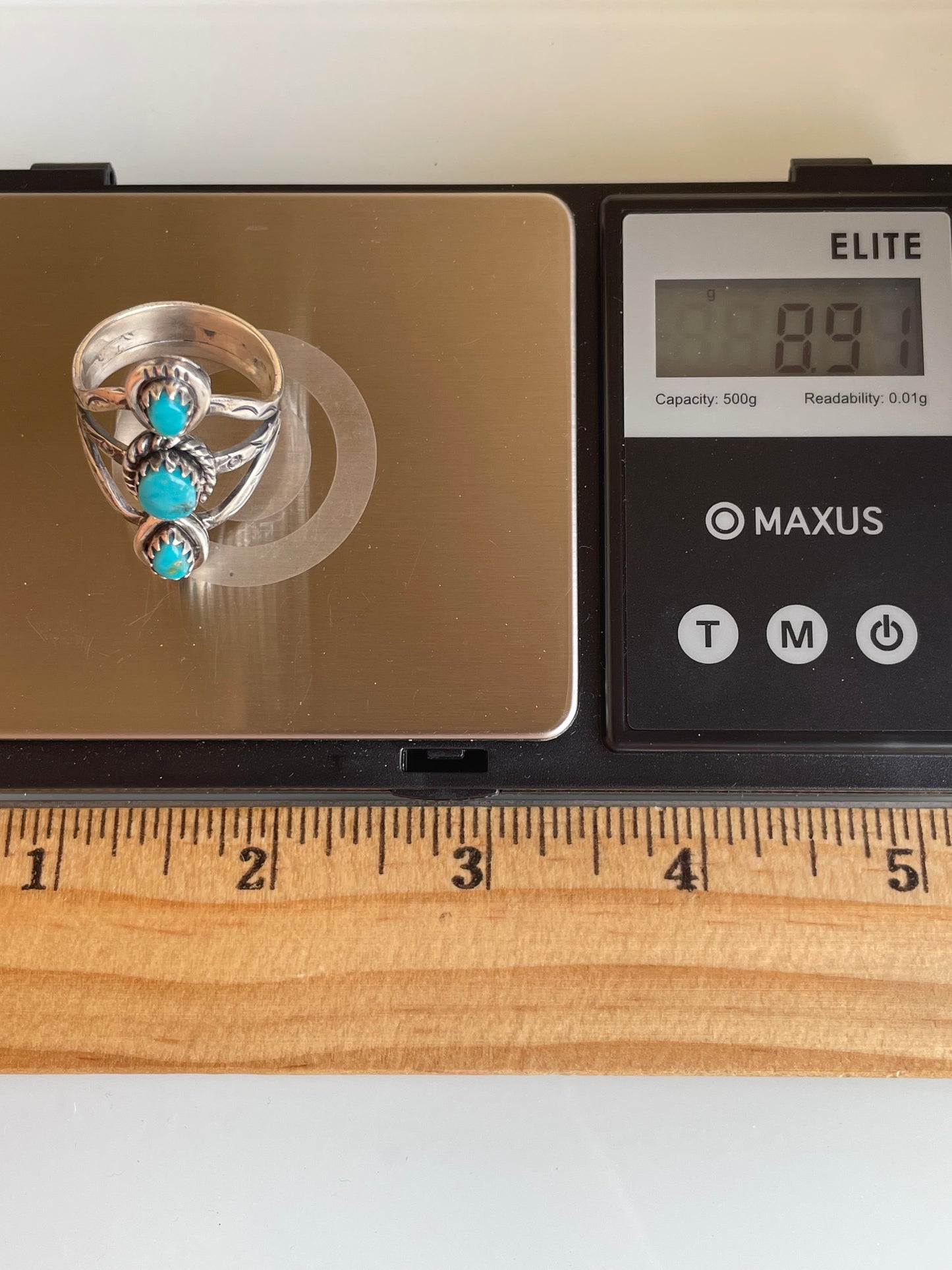 Kingman Turquoise Ring Size 10 | 925 Sterling Silver G510