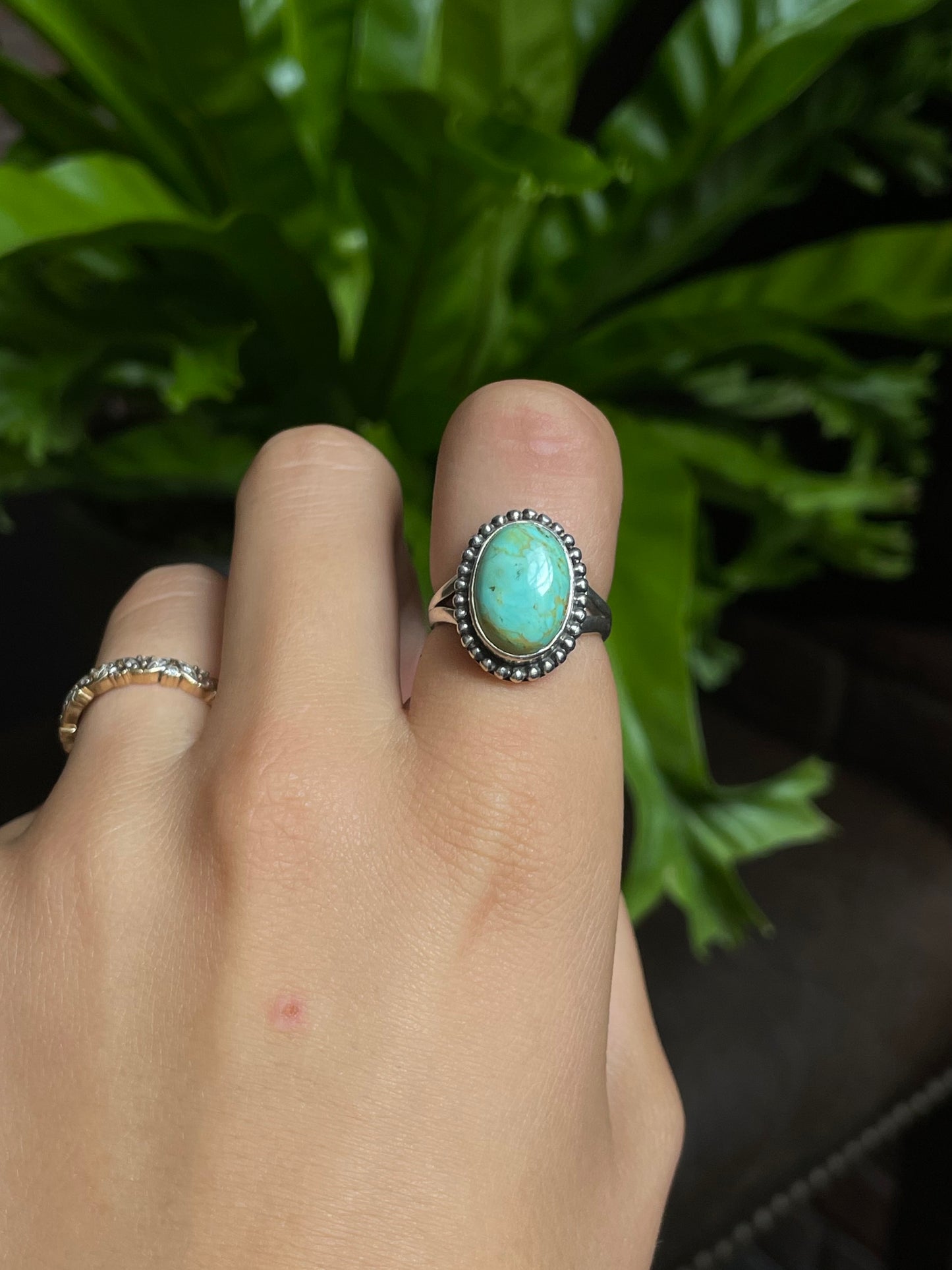 Turquoise Ring Size 7.5 | 925 Sterling Silver G289