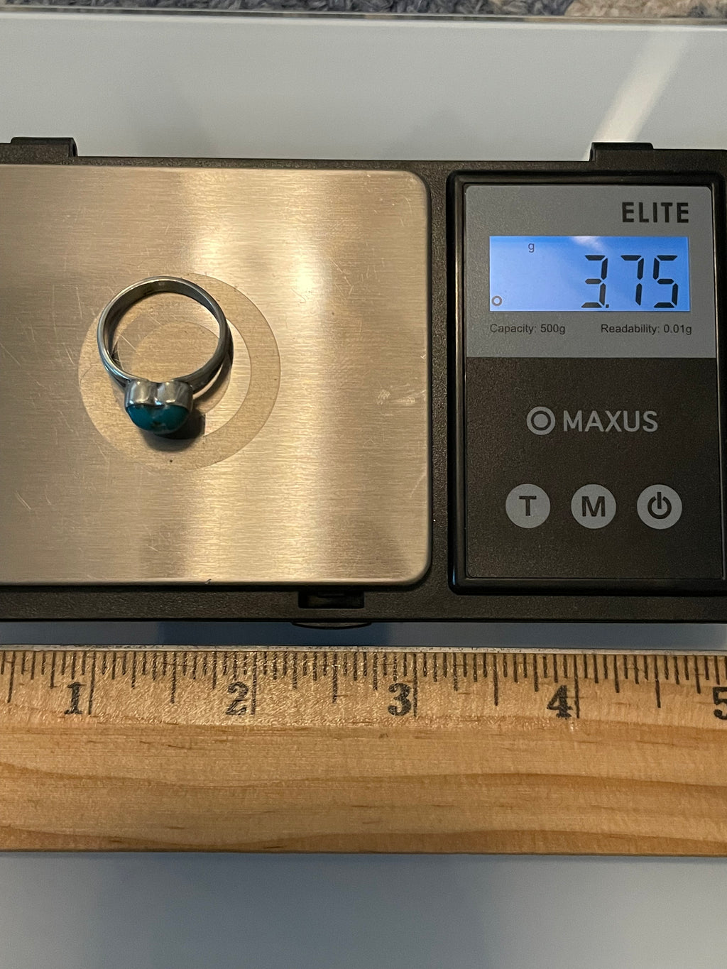 Kingman Turquoise Heart Ring | Sterling Silver | Size 6 G383