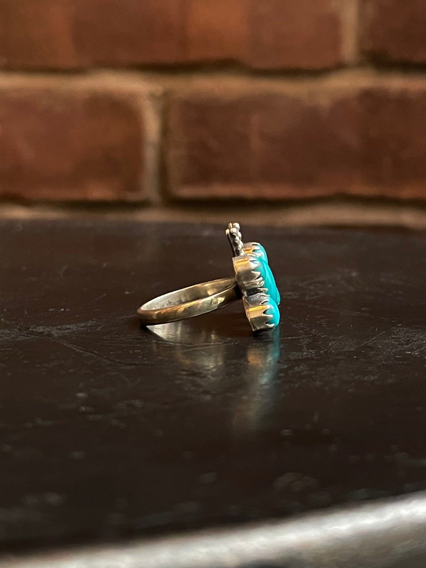 Kingman Turquoise Butterfly Ring Size 5.75 | 925 Sterling Silver G493