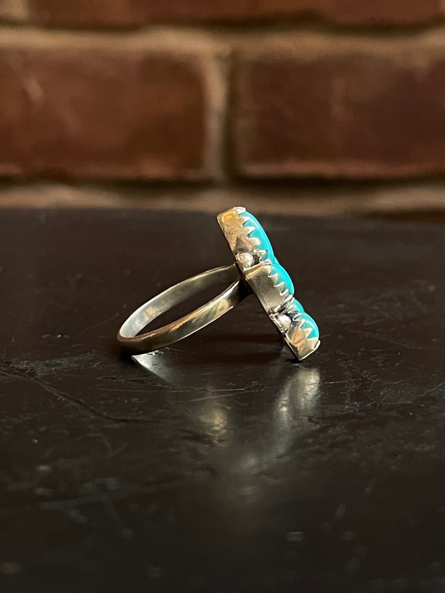 Kingman Turquoise Naja Ring Size 6 | 925 Sterling Silver G488