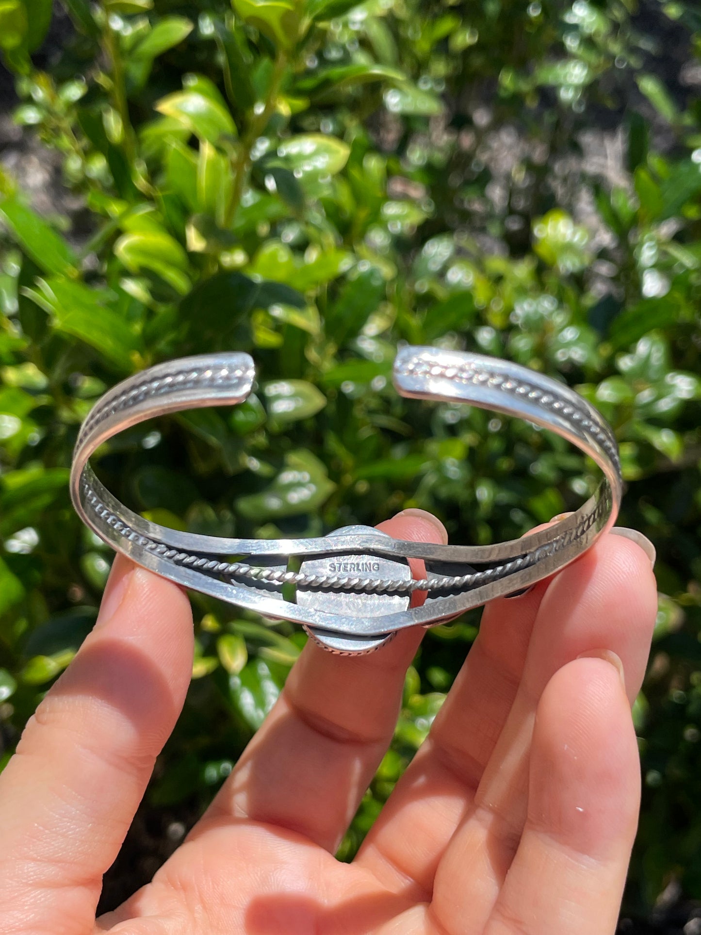 Kingman Turquoise Cuff Bracelet | 925 Sterling Silver D148
