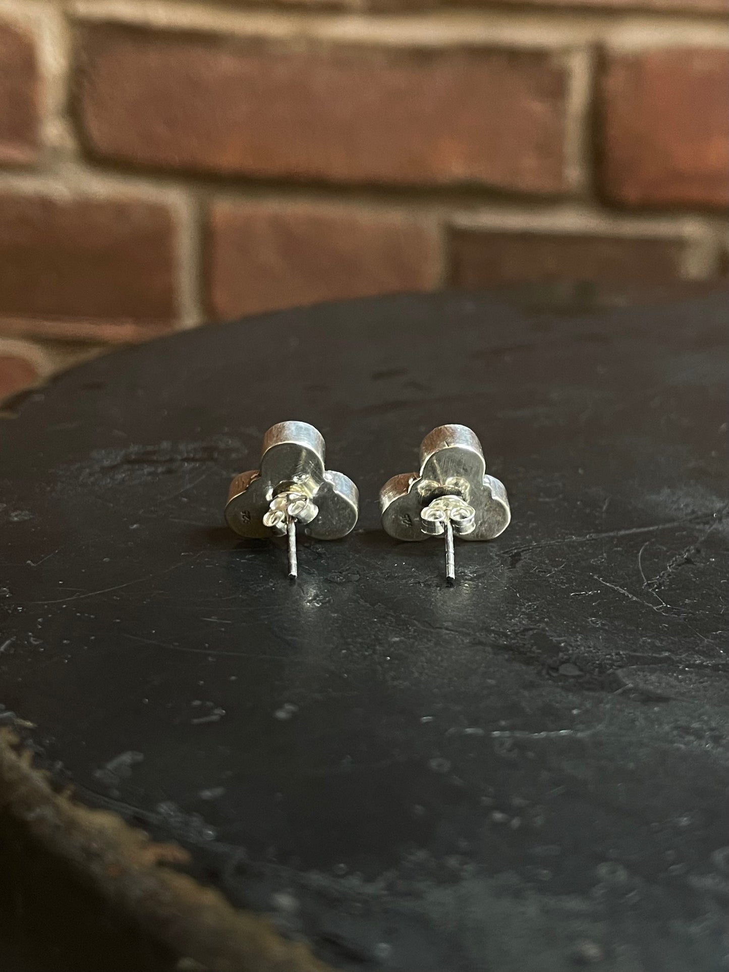 Pink Conch Cluster Stud Earrings | 925 Sterling Silver E780