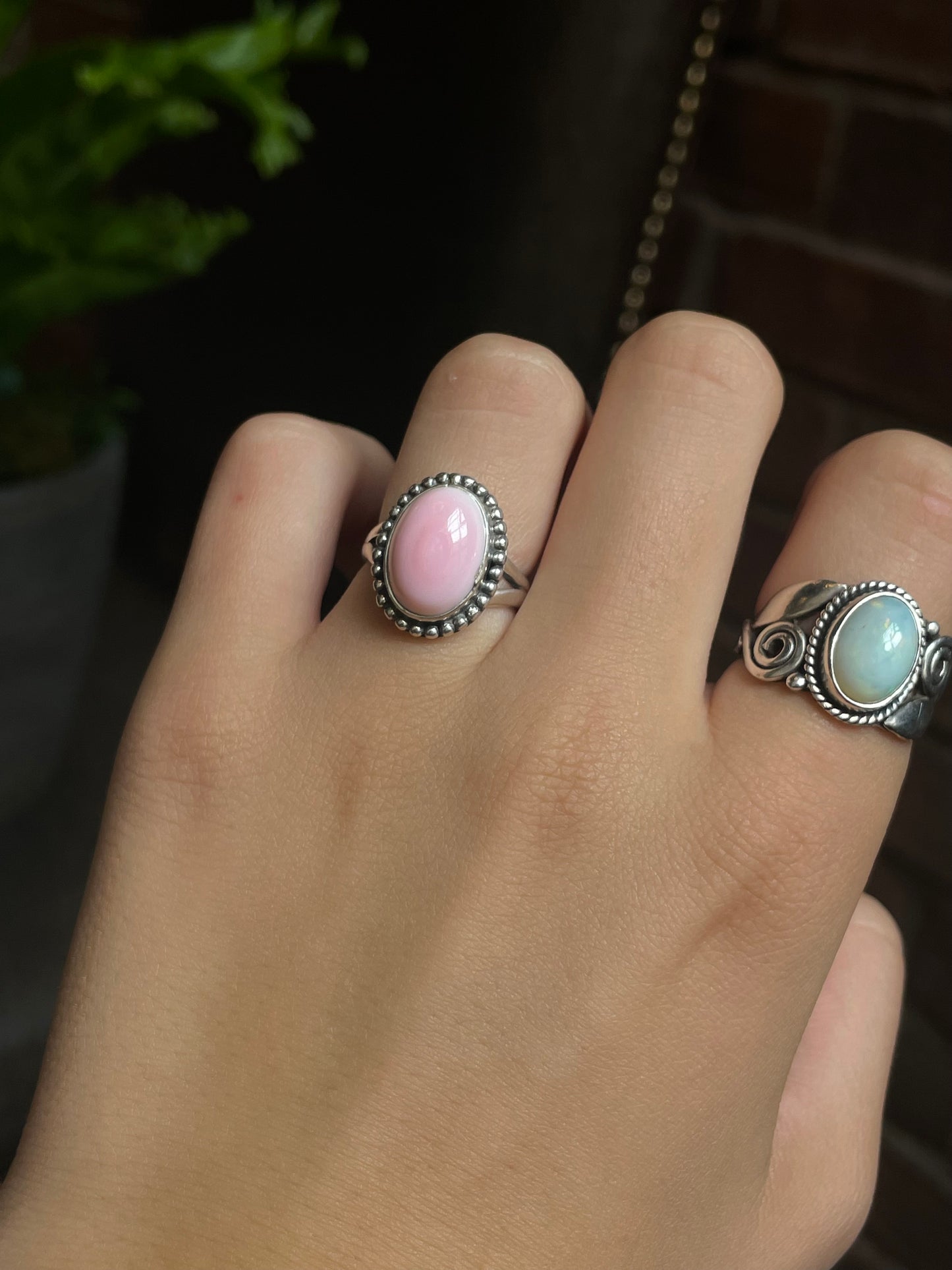 Pink Conch Ring Size 6.75 | 925 Sterling Silver G121