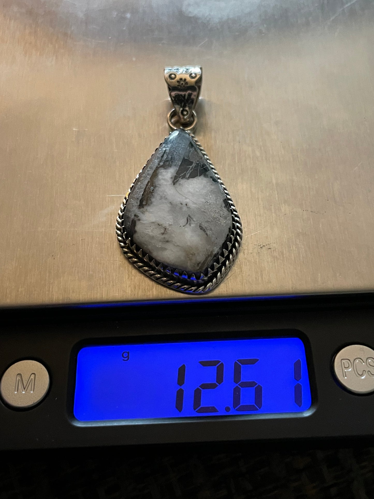 White Buffalo Pendant | Sterling Silver 925 B848