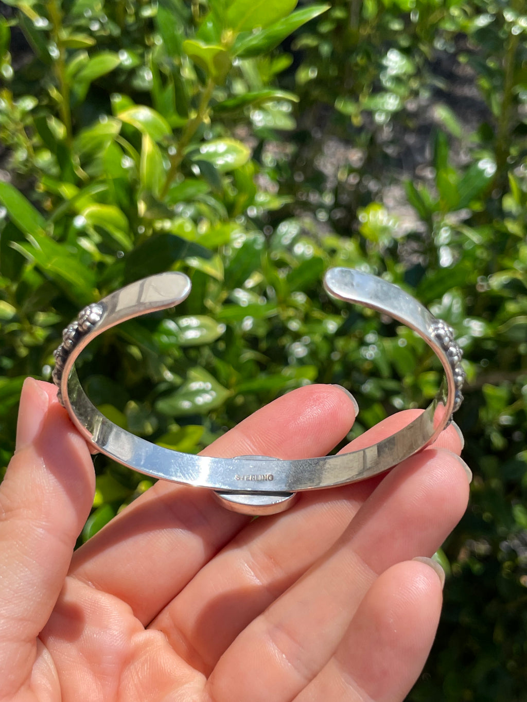 Kingman Turquoise Cuff Bracelet | 925 Sterling Silver D155