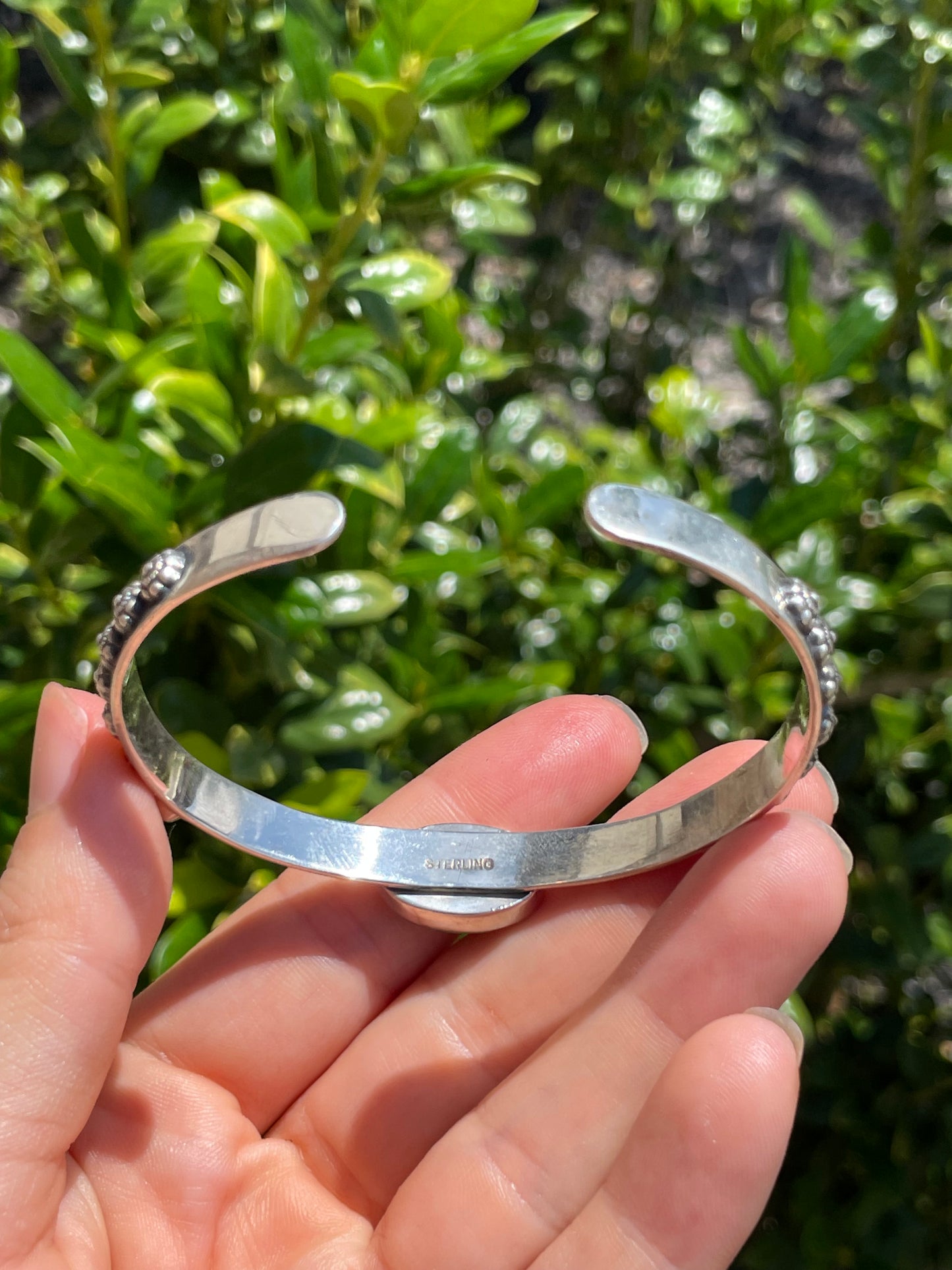 Kingman Turquoise Cuff Bracelet | 925 Sterling Silver D155