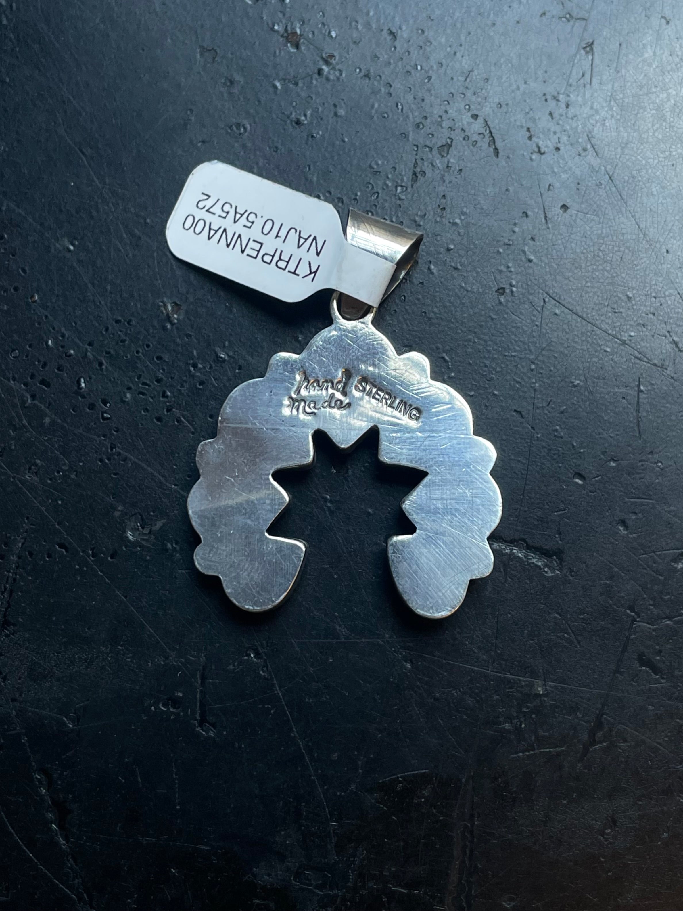 Kingman Turquoise Naja Pendant | Sterling Silver | A572