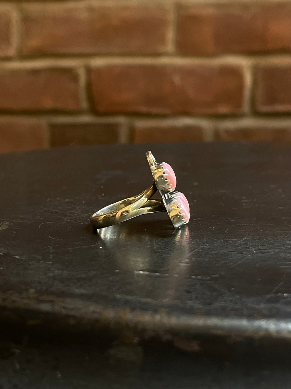 Pink Conch Butterfly Ring Size 8 | Sterling Silver E909