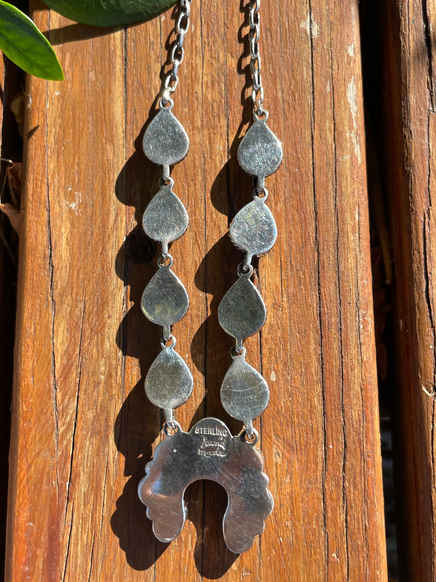 Kingman Turquoise Naja Necklace | Sterling Silver 925 B887