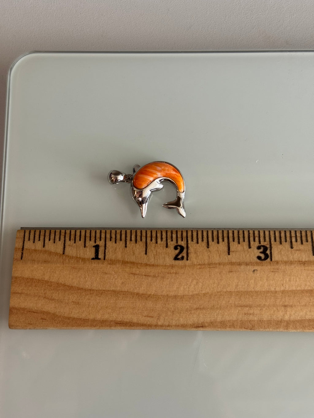 Fish Pendant in Spiny Oyster | Sterling Silver | A828