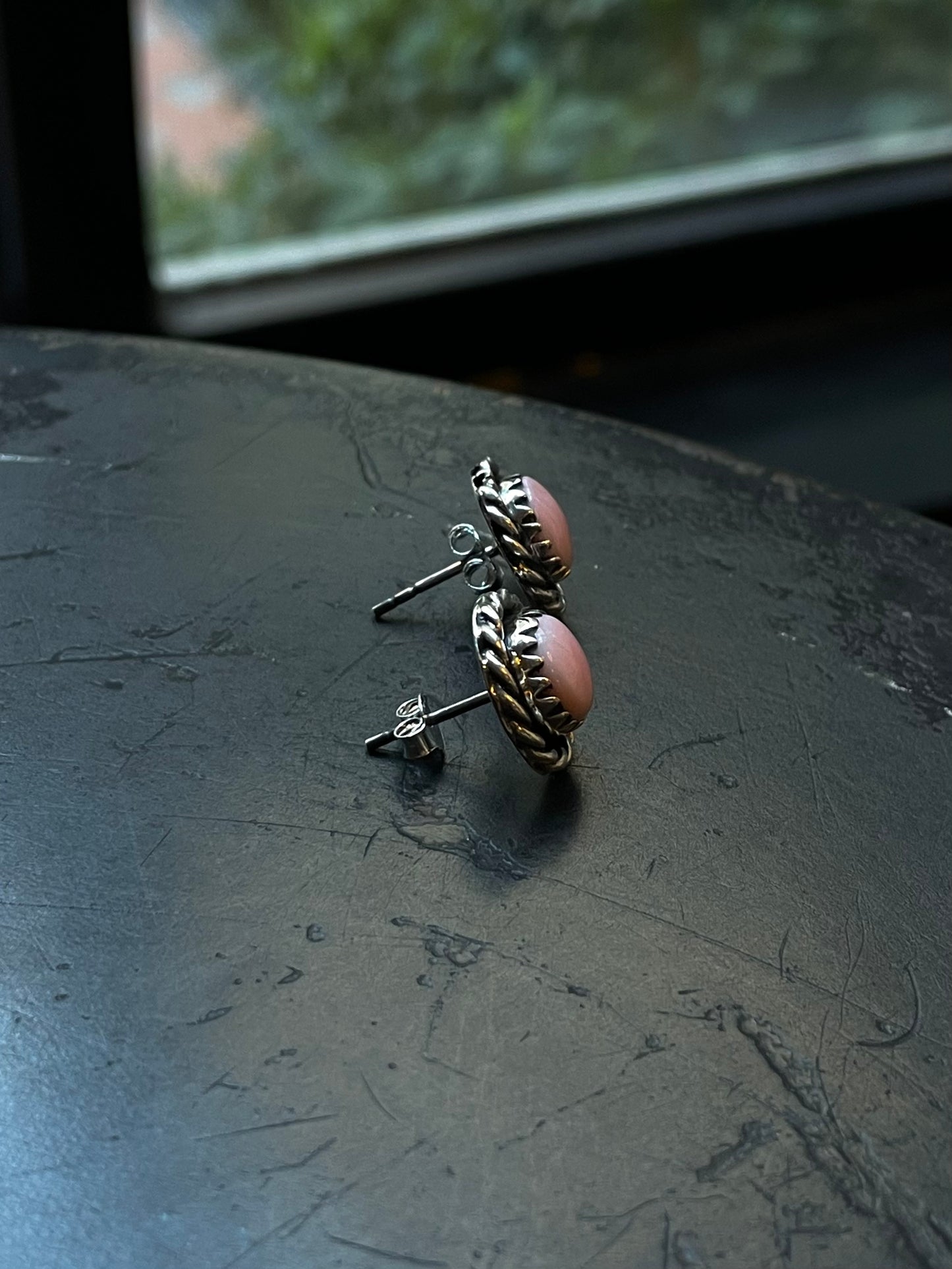 Pink Conch Earrings | 925 Sterling Silver E401