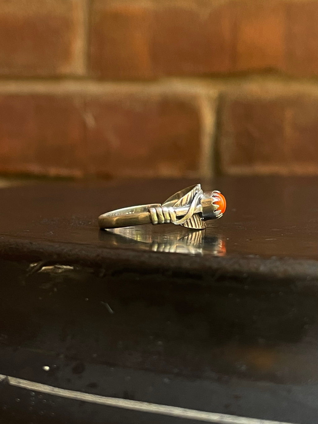 Spiny Oyster Feather Ring Size 9.5 | 925 Sterling Silver G544