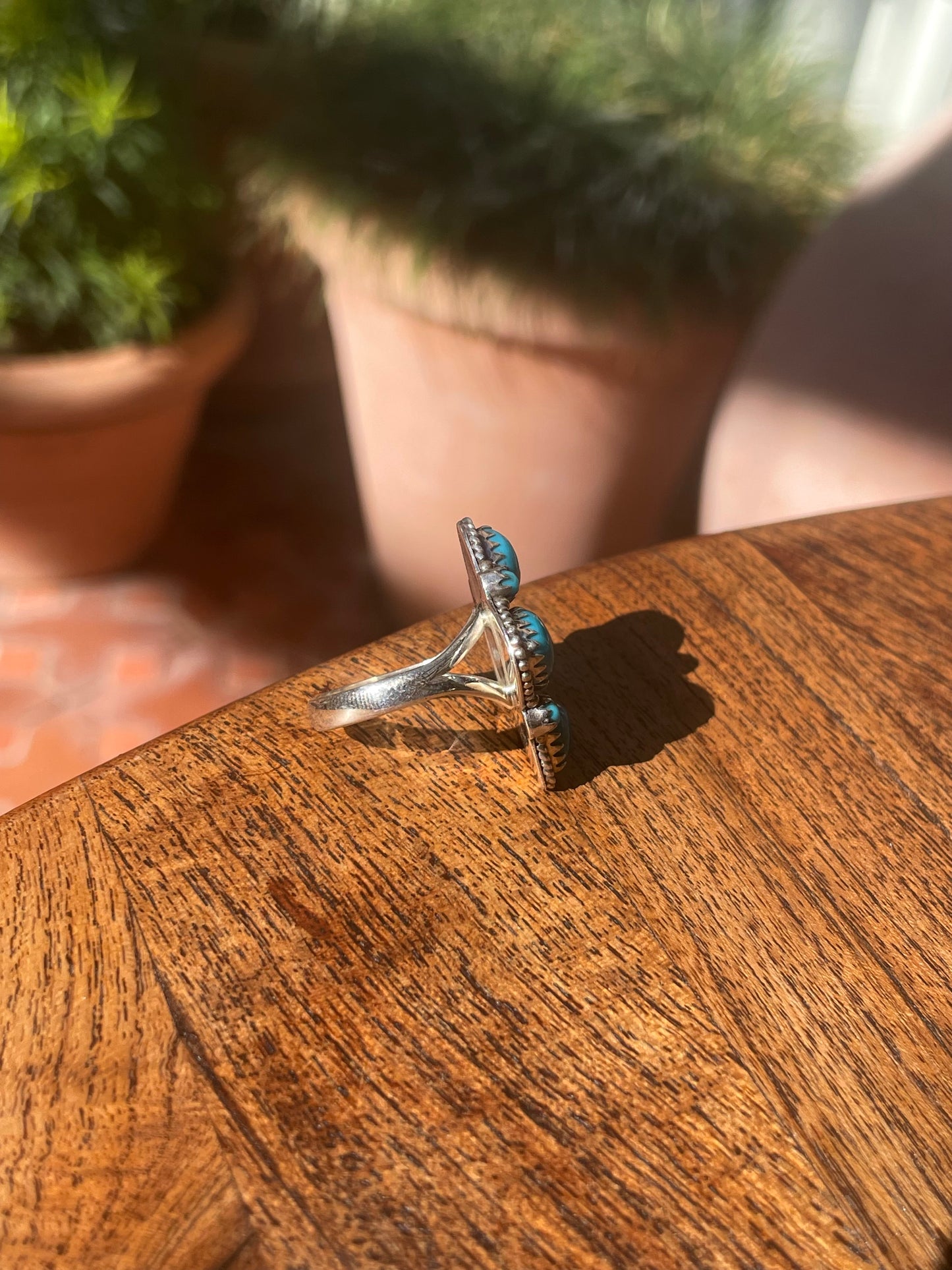 Turquoise Heart Ring Size 9 | 925 Sterling Silver C863