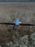 Moonstone Teardrop Ring | 925 Sterling Silver Size 7.75 G827