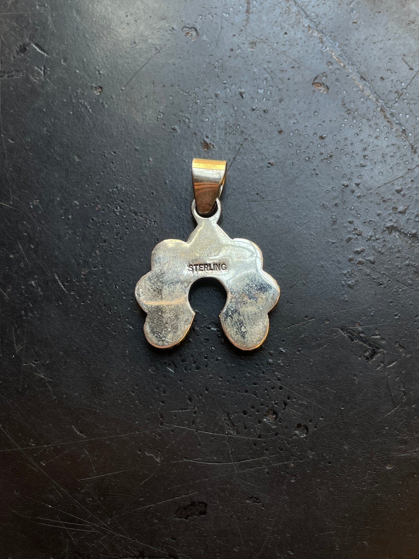 Kingman Turquoise Naja Pendant | Sterling Silver G466