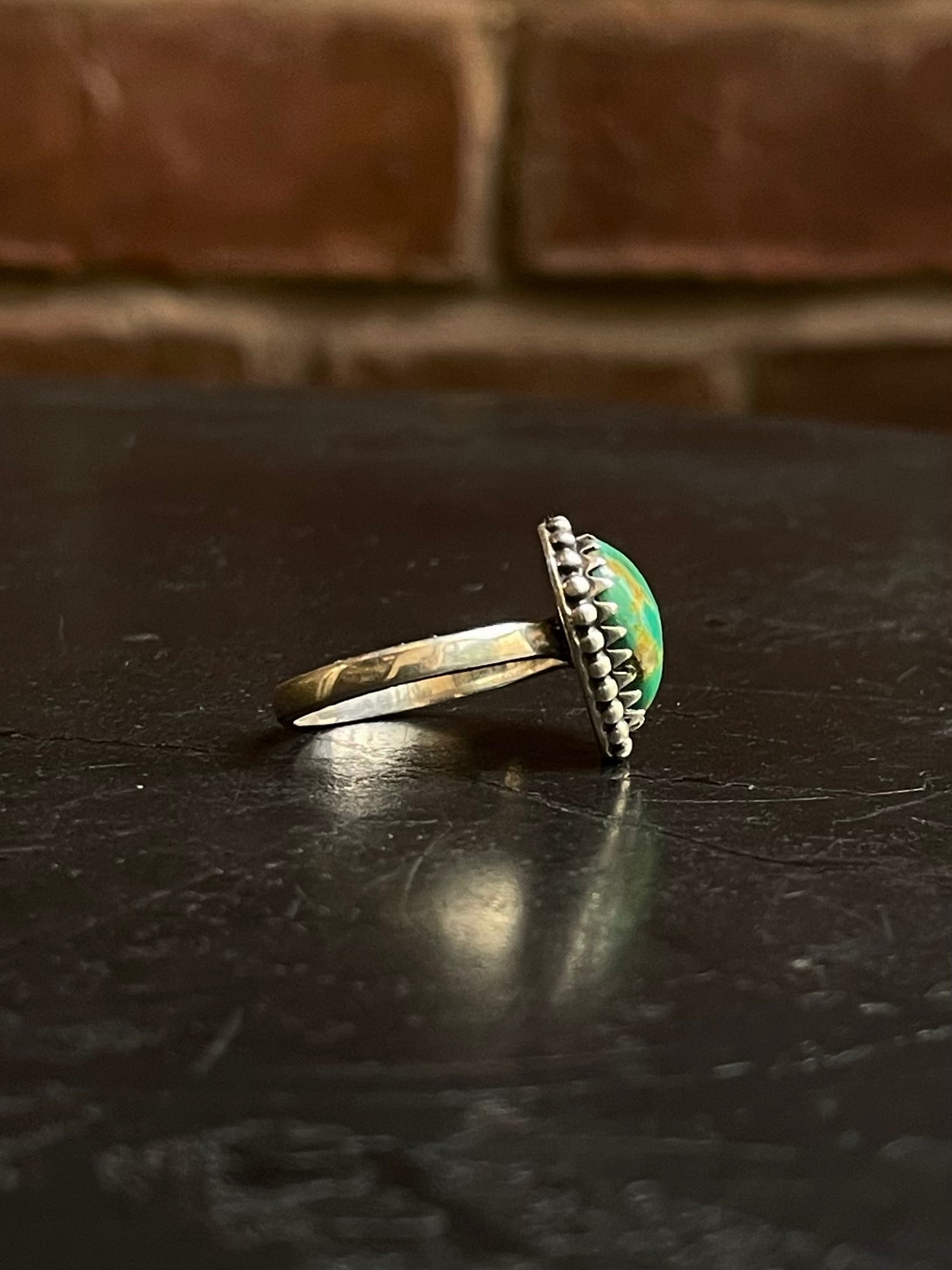 Turquoise Heart Ring Size 6.75 | 925 Sterling Silver G283