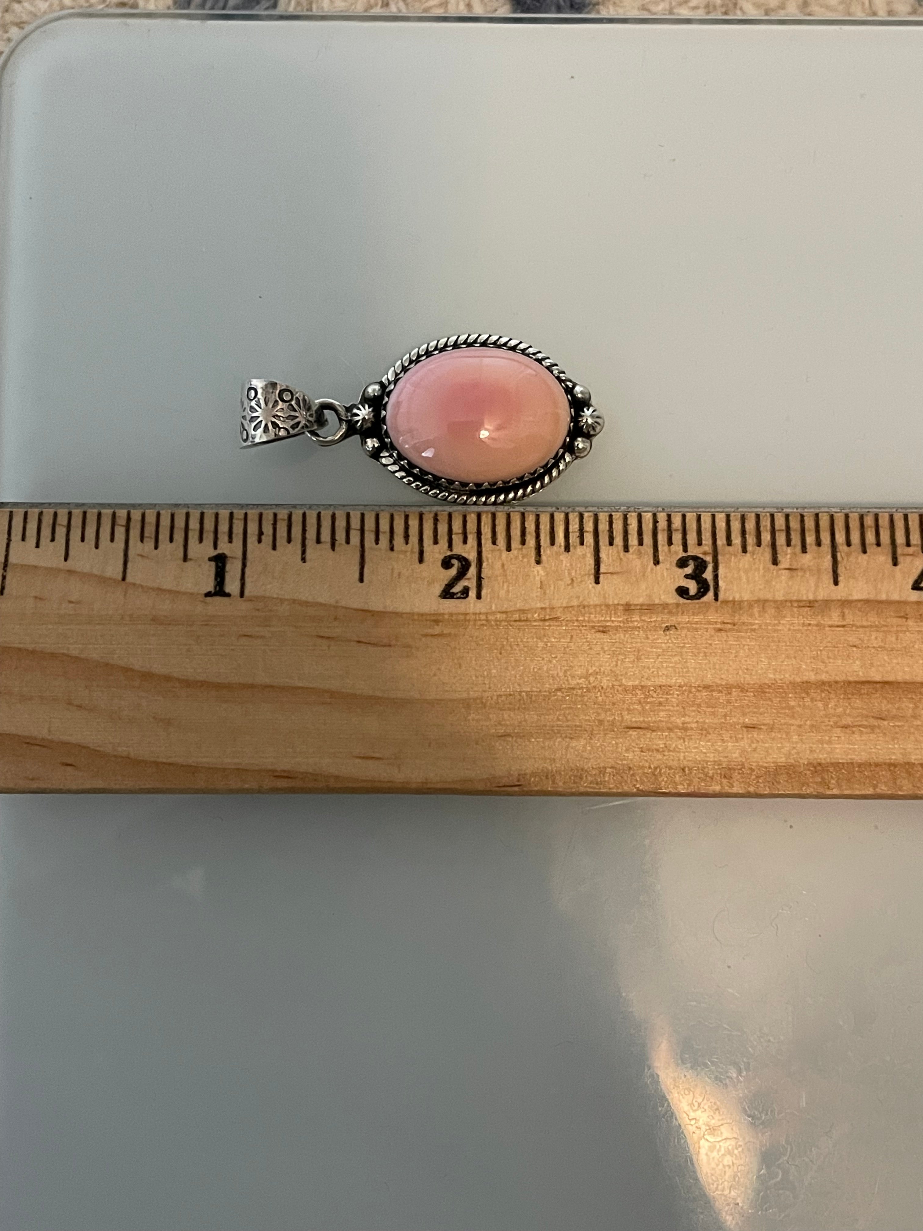 Pink Conch Pendant | 925 Sterling Silver C822