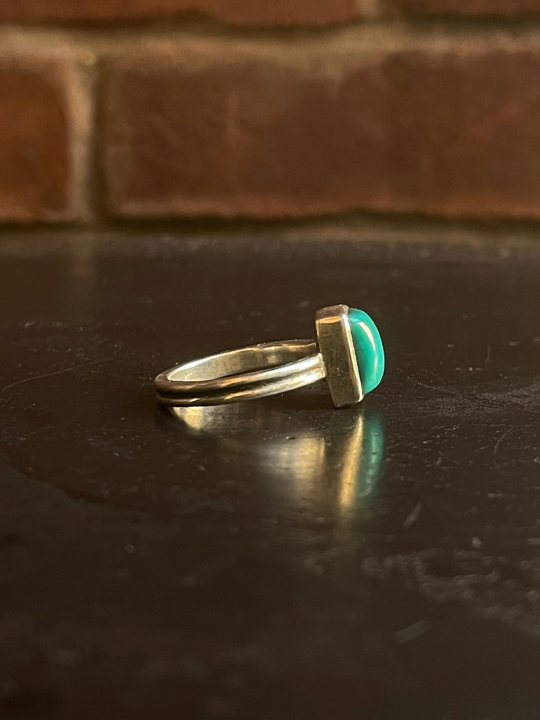 Kingman Turquoise Ring | Sterling Silver | Size 7 G346