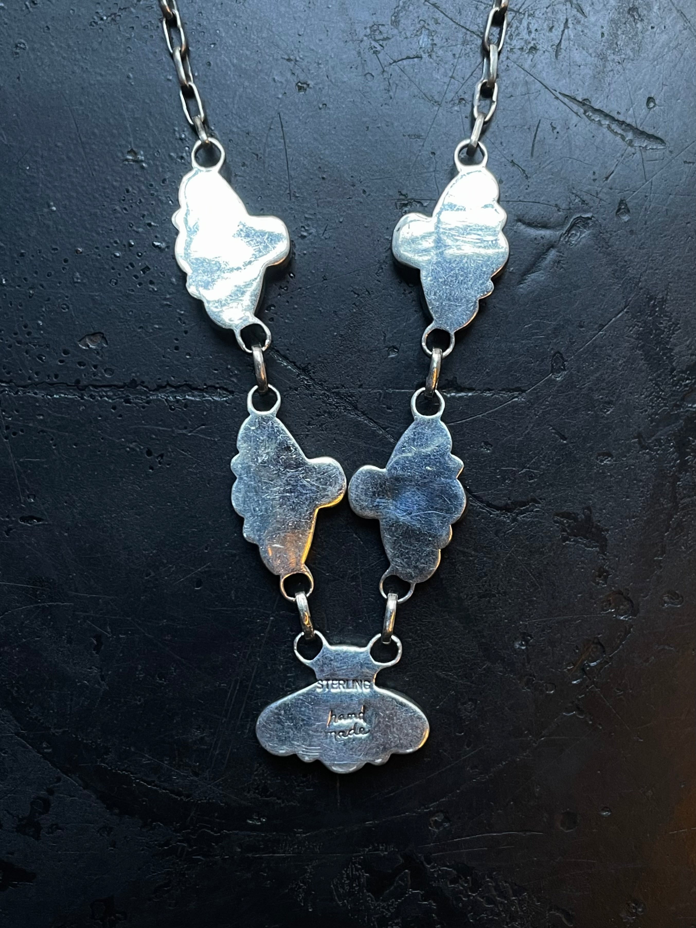 Kingman Turquoise Statement Necklace | 925 Sterling Silver E350