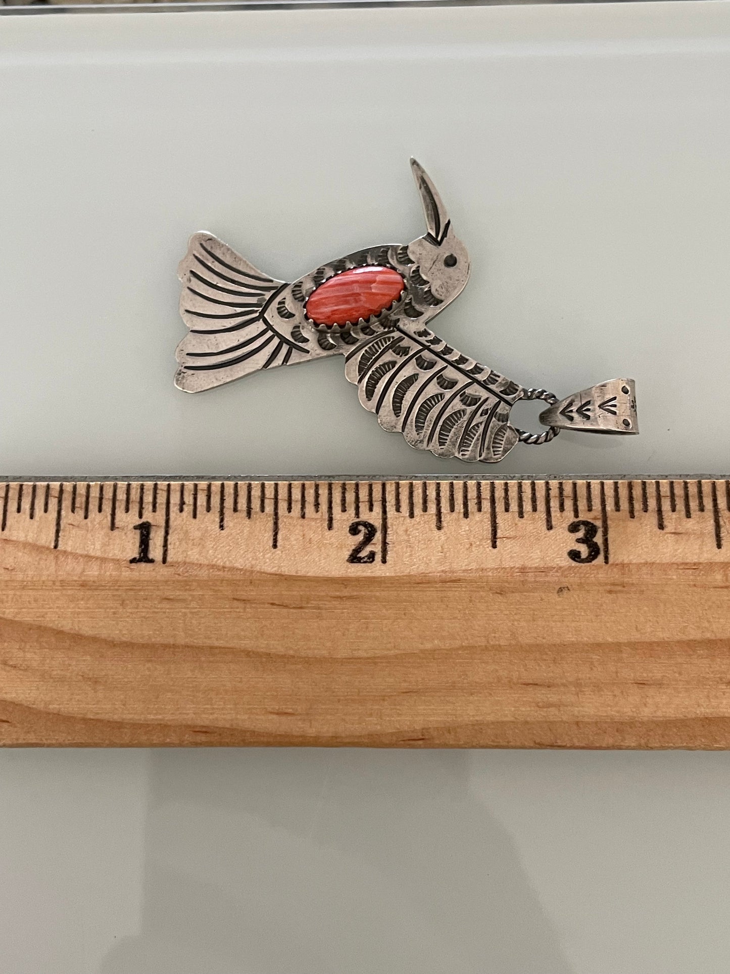 Spiny Oyster Hummingbird Pendant | 925 Sterling Silver E262