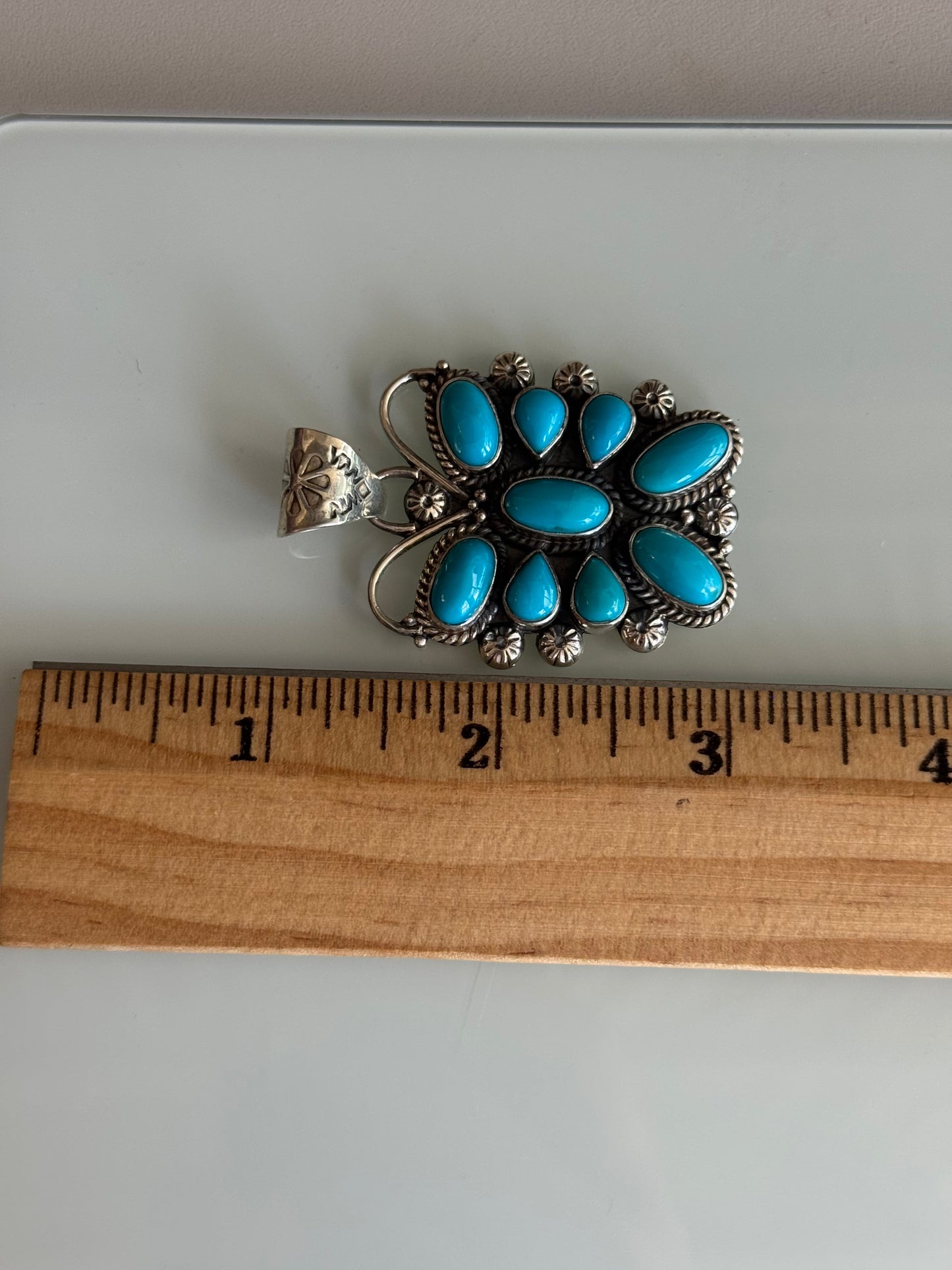 Butterfly Pendant in Kingman Turquoise | Sterling Silver | A821