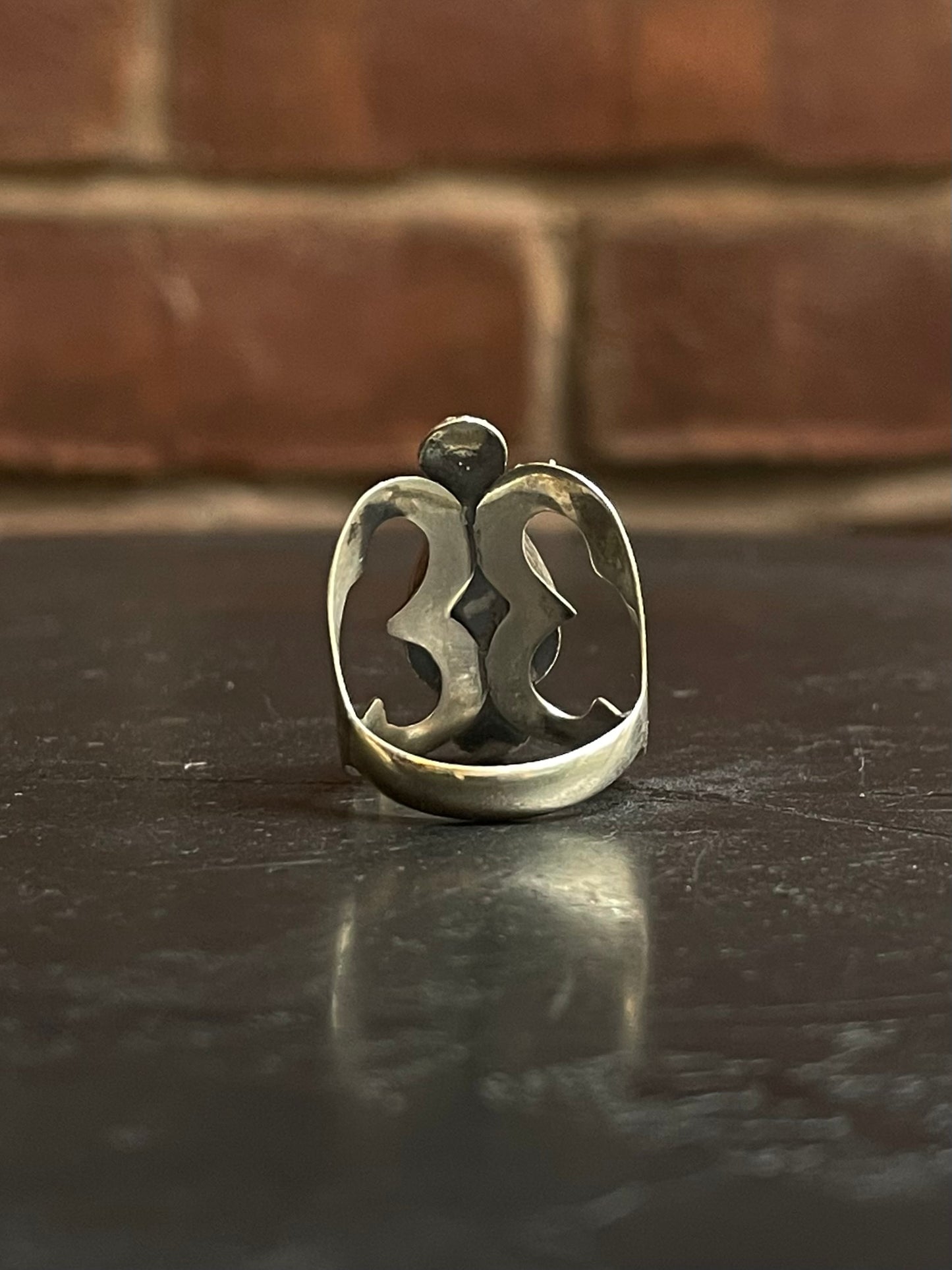 Kingman Turquoise Teardrop Ring | Sterling Silver | Size 7 G315