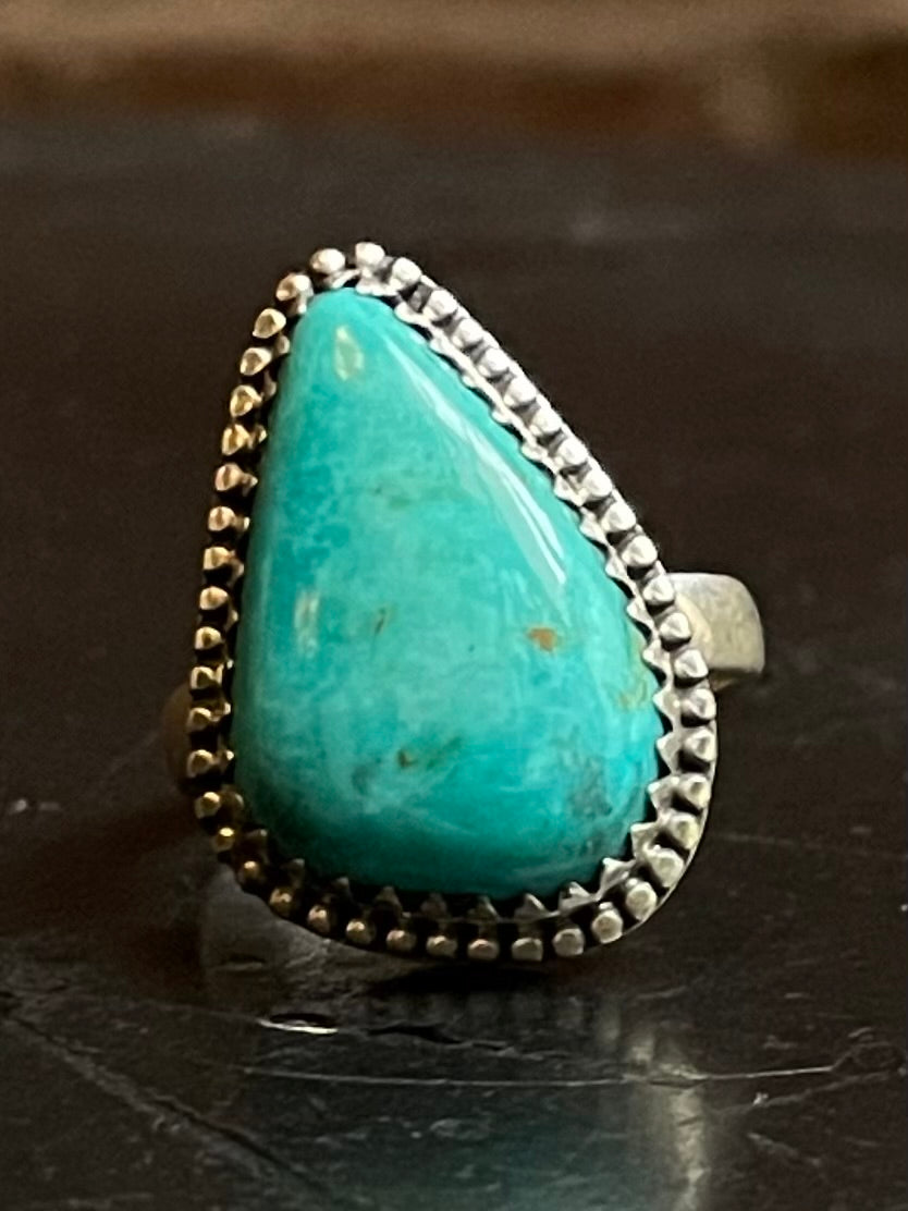 Kingman Turquoise Ring Size 9 | 925 Sterling Silver G500