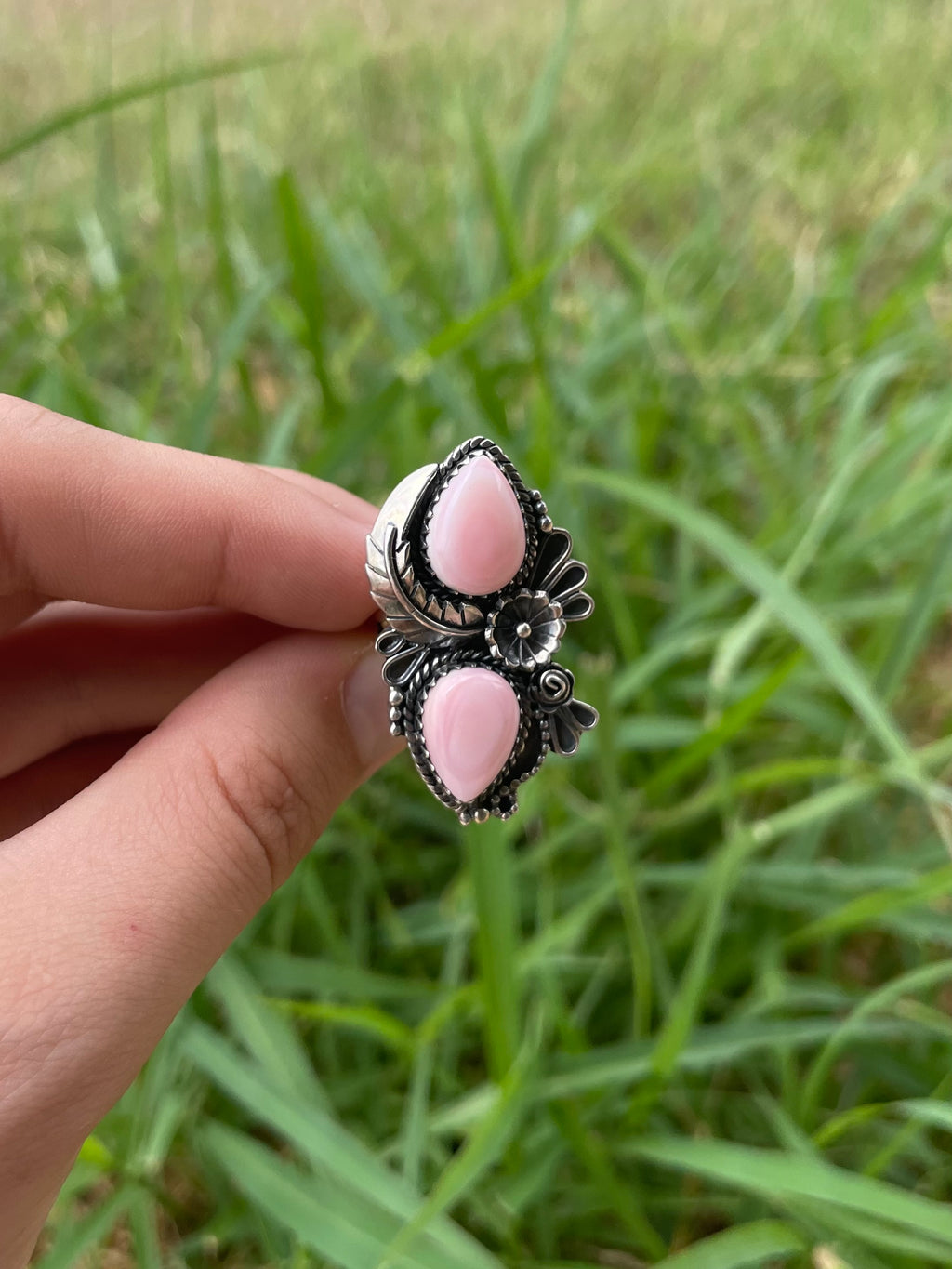 Pink Conch Ring Size 6.75 | 925 Sterling Silver G784