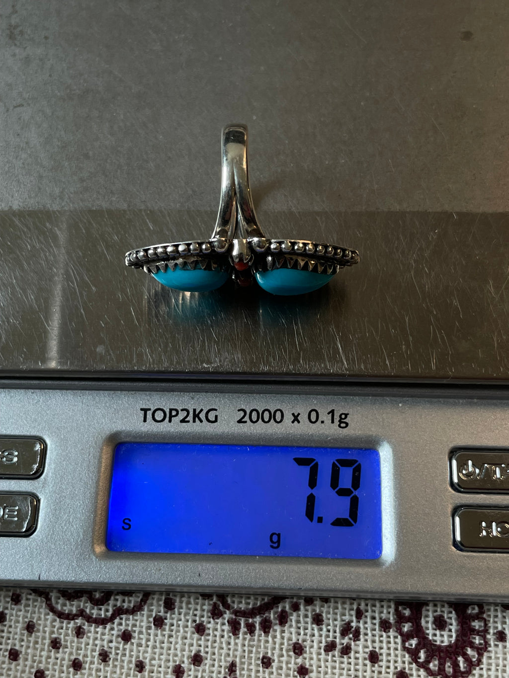 Turquoise Ring Size 7 | 925 Sterling Silver C586