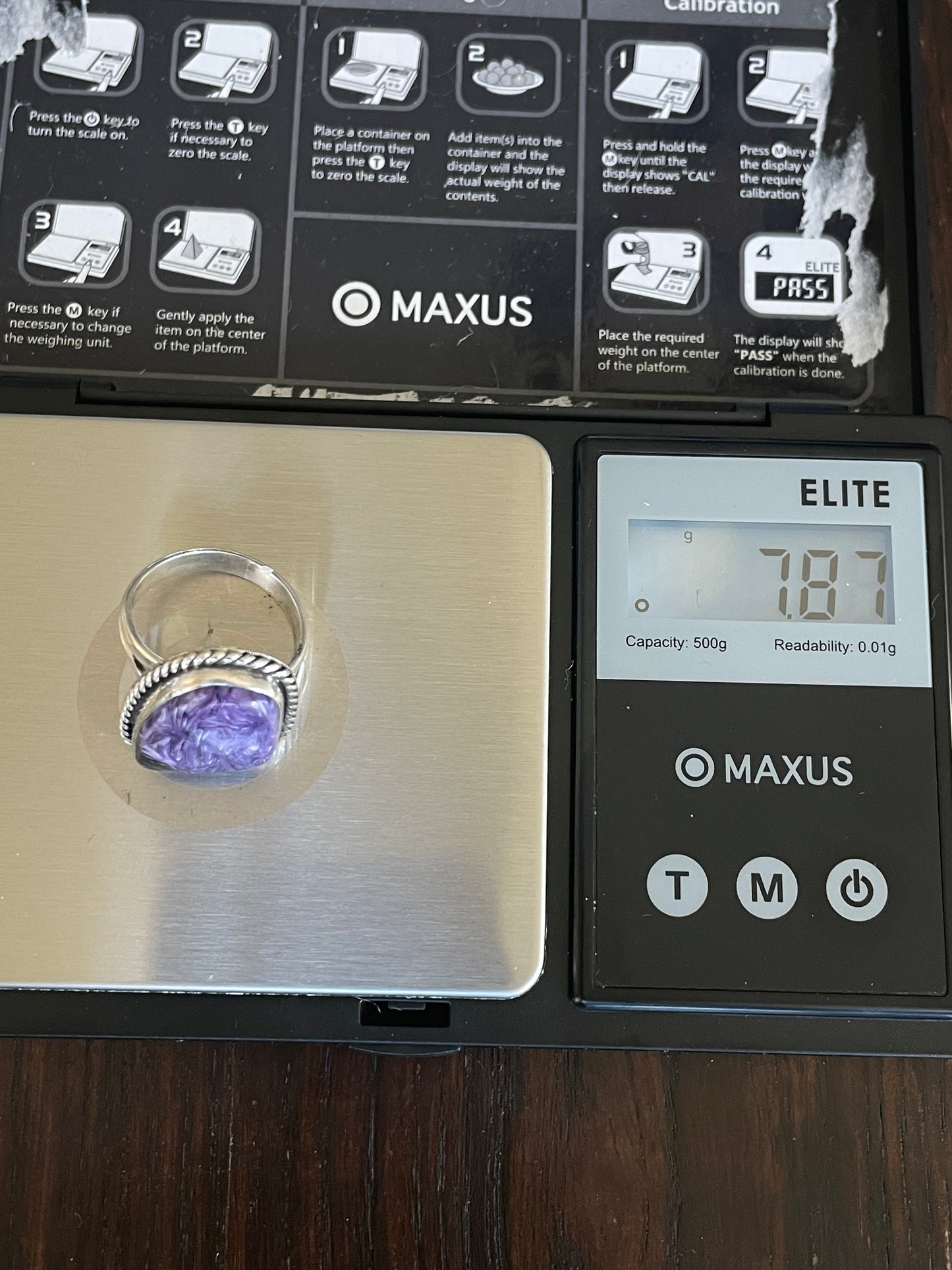 Charoite Ring Size 7 | 925 Sterling Silver E775