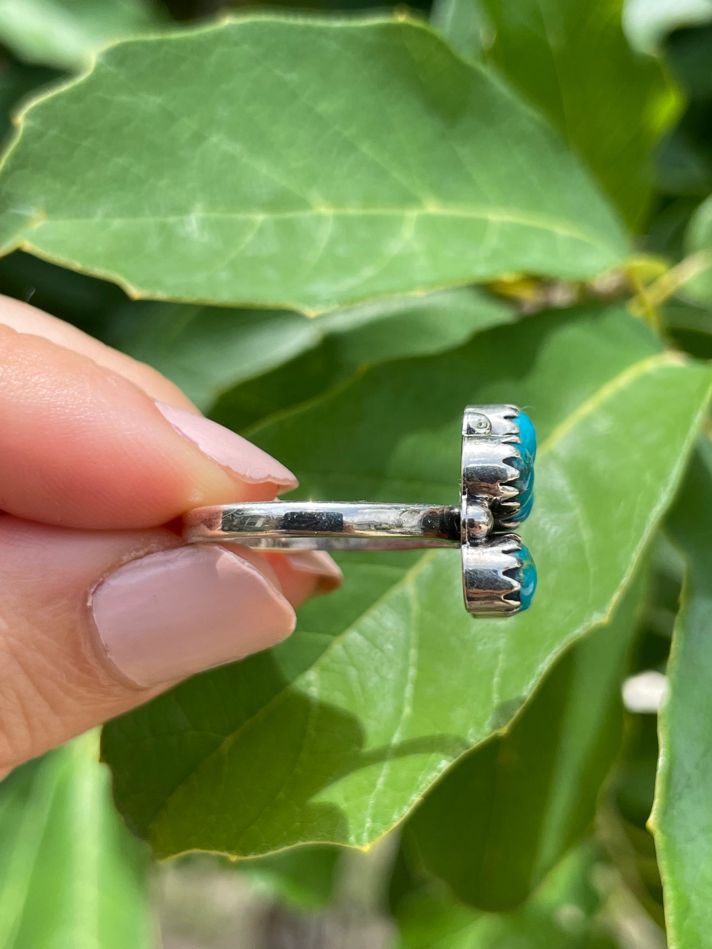 Kingman Turquoise Naja Ring Size 9| 925 Sterling Silver D171