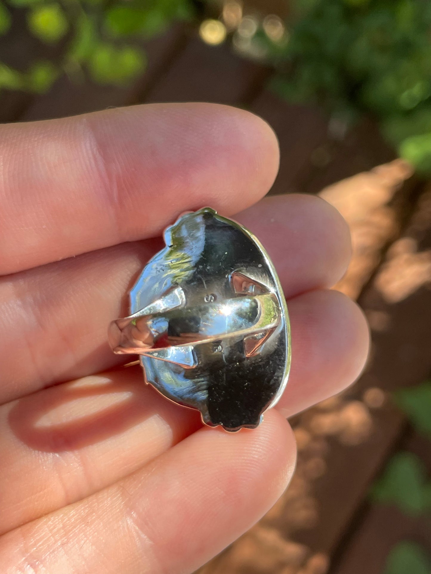 Spiny Oyster Leaf Ring | 925 Sterling Silver | Size 6 B108