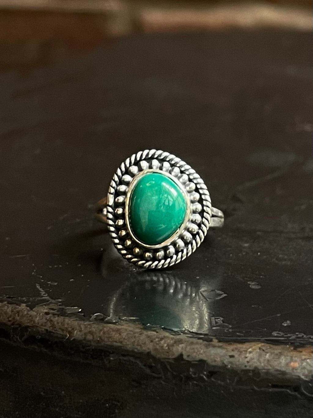 Kingman Turquoise Ring Size 6 | 925 Sterling Silver E726
