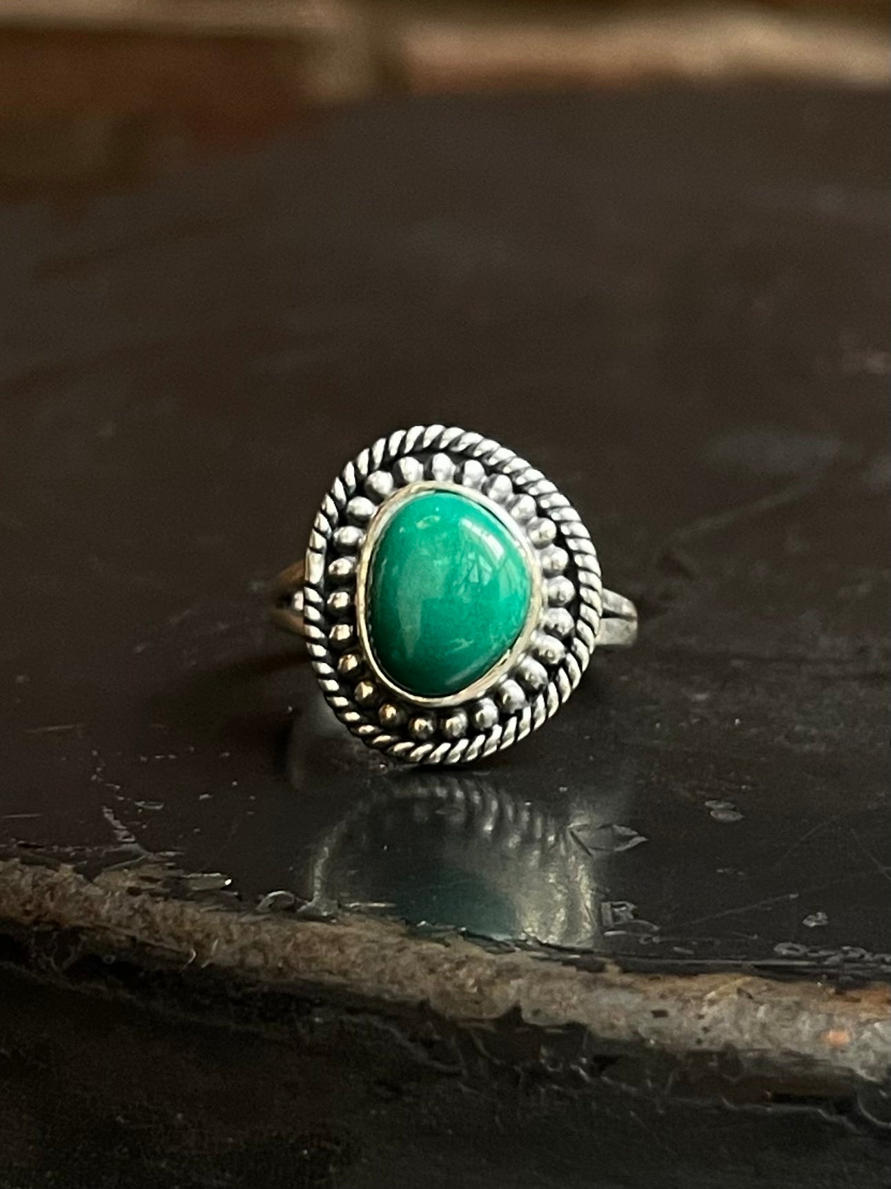 Kingman Turquoise Ring Size 6 | 925 Sterling Silver E726