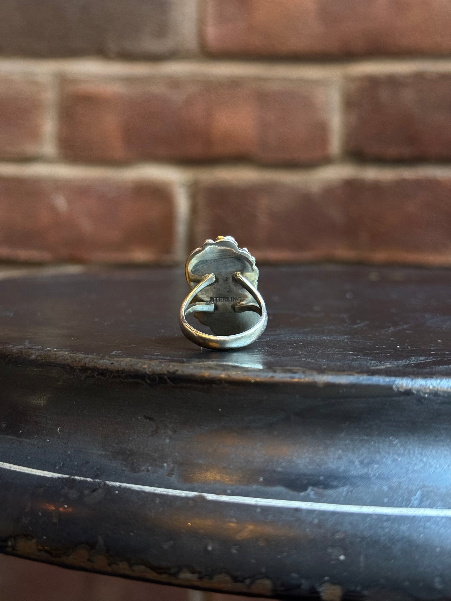 Spiny Oyster Floral Ring Size 6 | 925 Sterling Silver