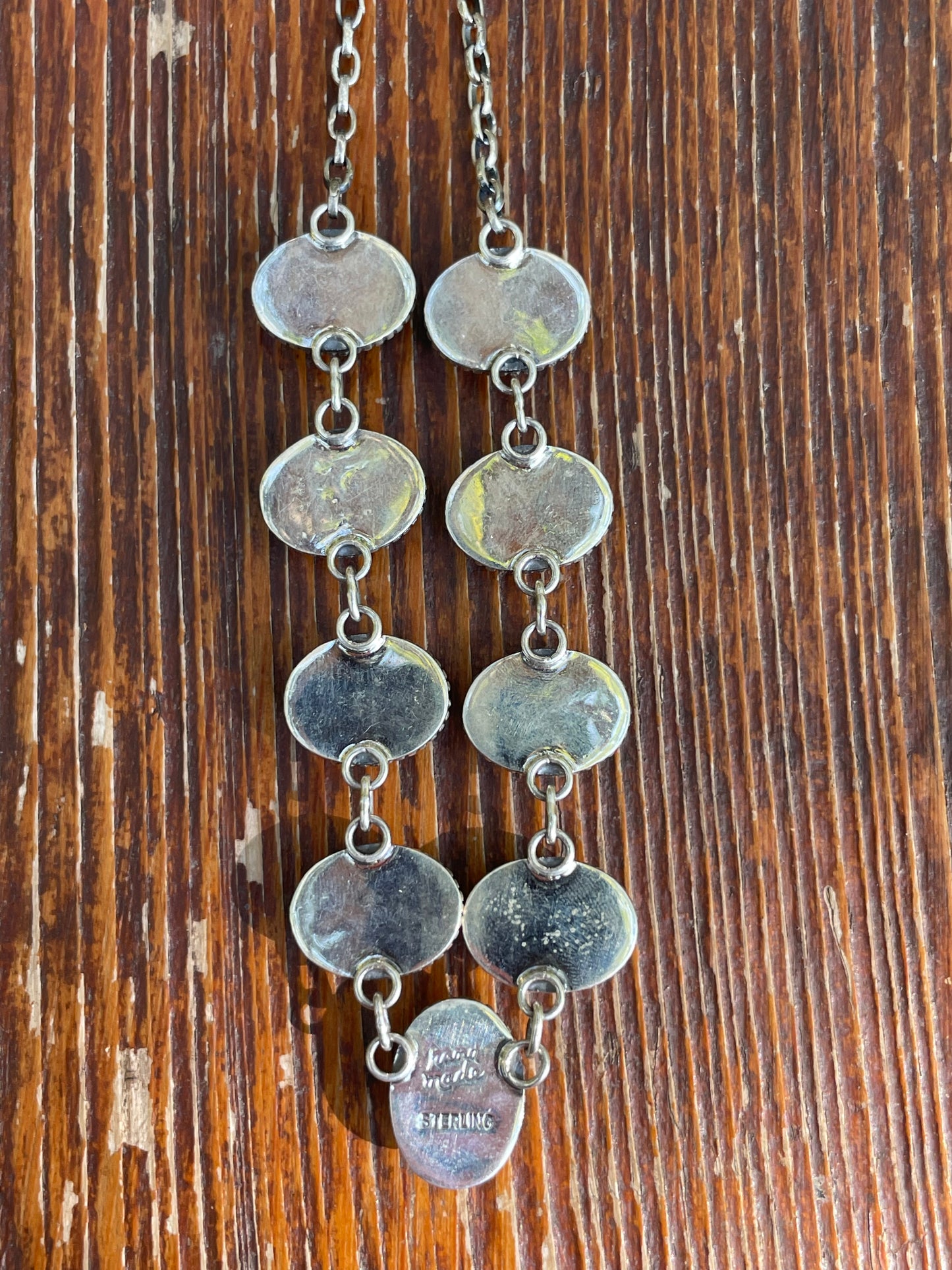 Turquoise Lariat Necklace | Sterling Silver 925 B429