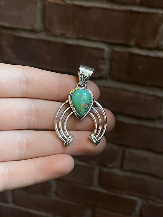 Turquoise Naja Pendant | Sterling Silver 925 C658