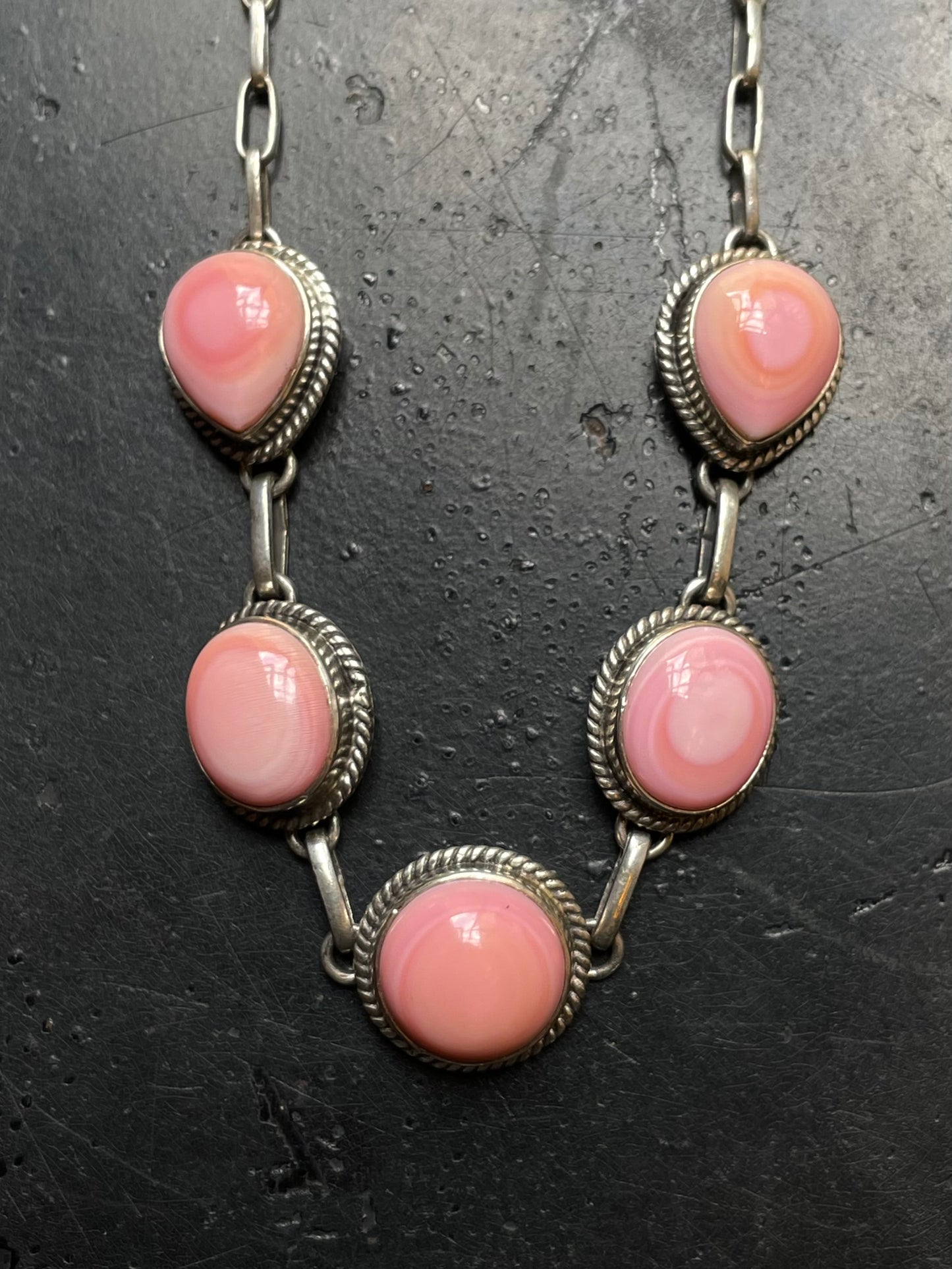 Pink Conch Necklace | 925 Sterling Silver E976