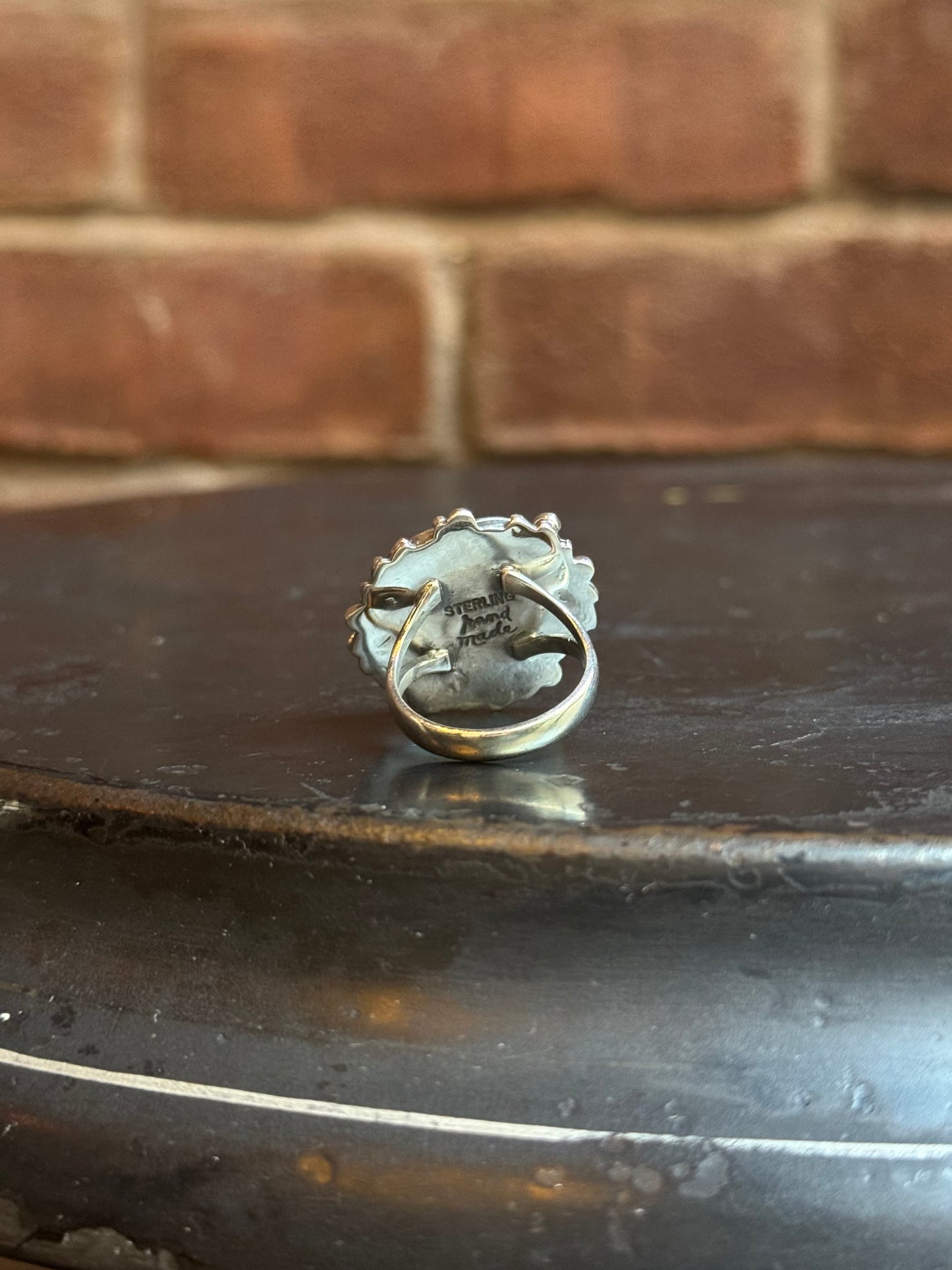 Spiny Oyster Leaf Ring | 925 Sterling Silver | Size 8 C242