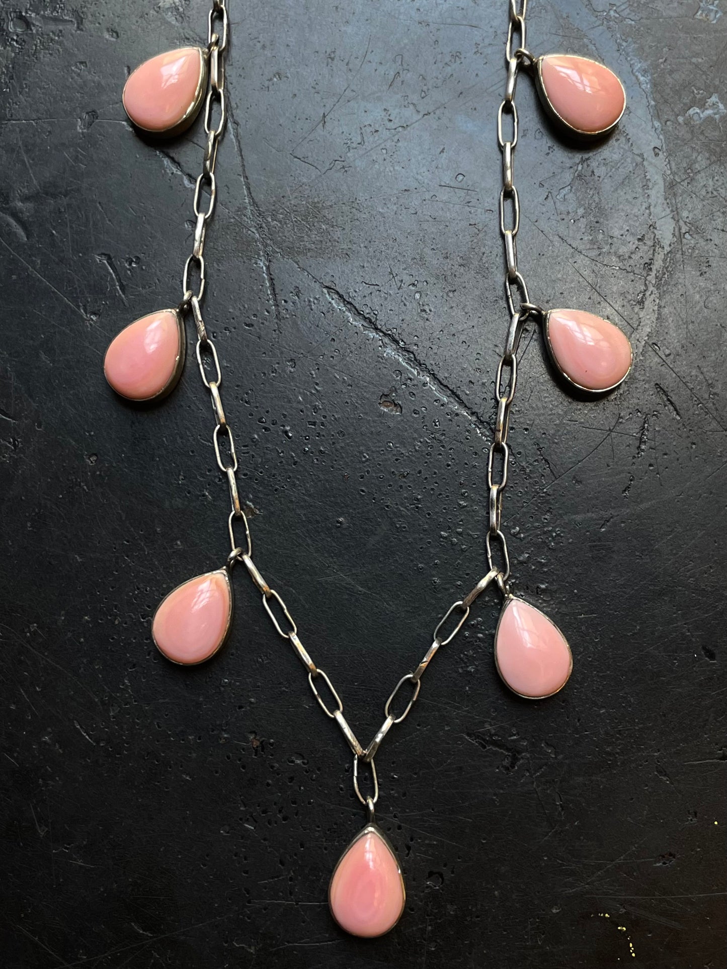 Pink Conch Necklace | 925 Sterling Silver E983