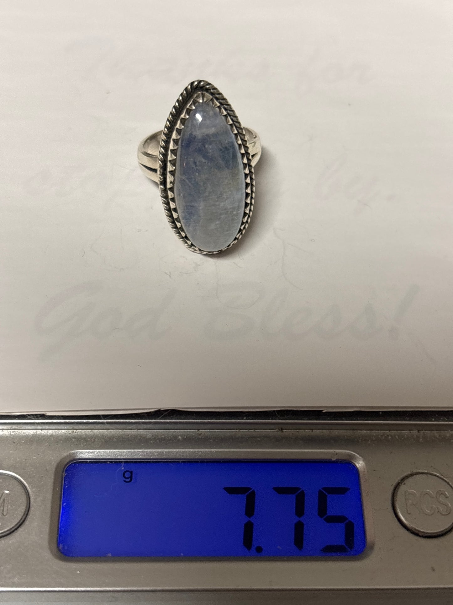 Moonstone Ring | Sterling Silver | Handmade Size 6.75 C859