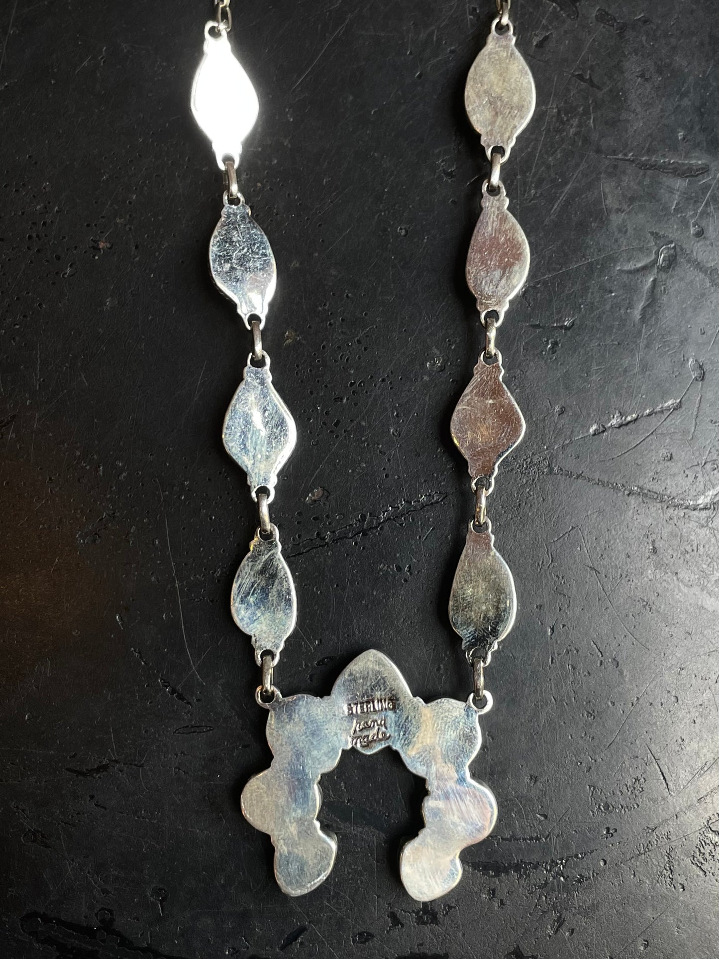 Kingman Turquoise Naja Necklace | 925 Sterling Silver E625