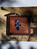 Lapis Cross Pendant | 925 Sterling Silver | D335