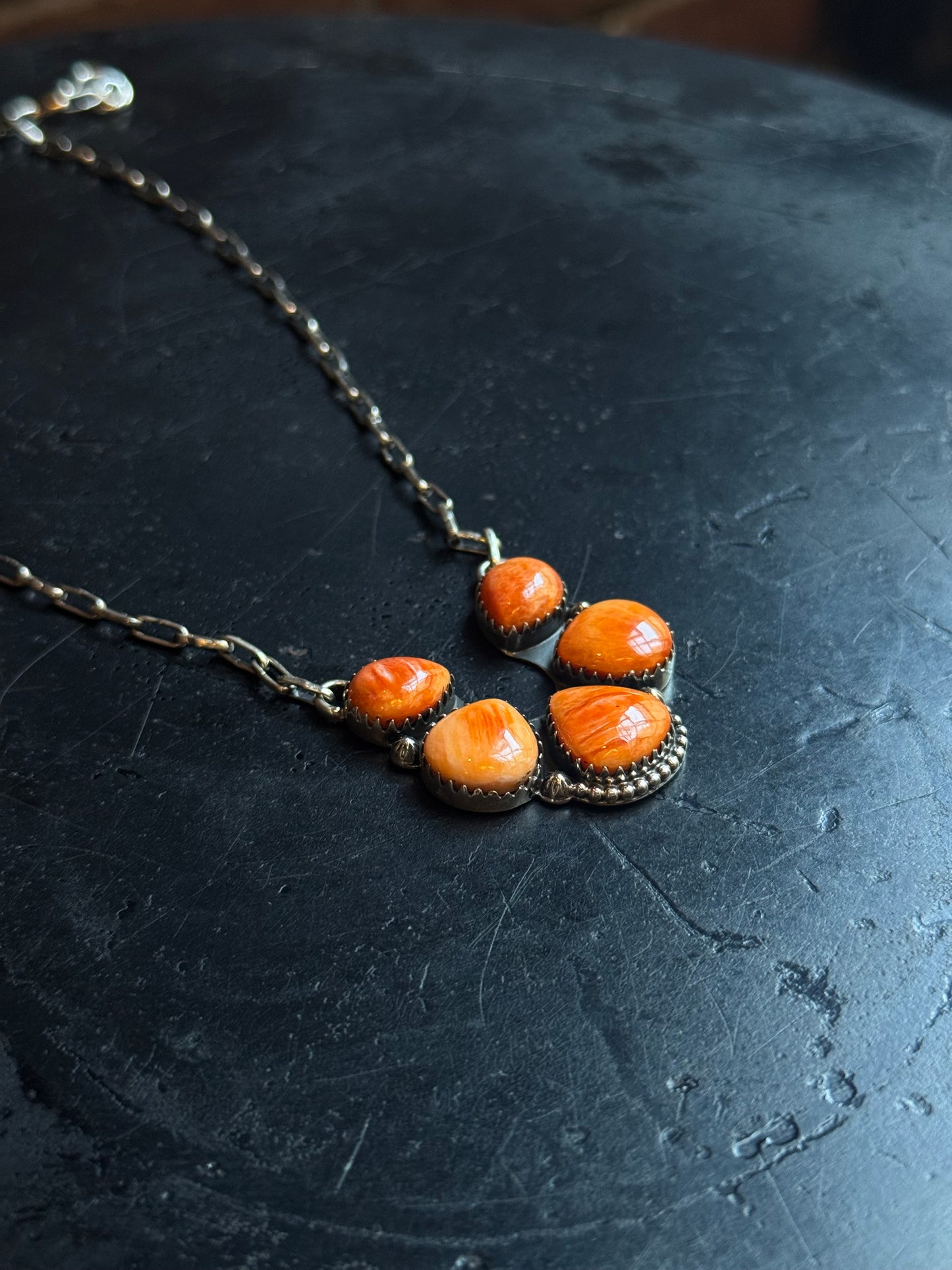 Spiny Oyster Naja Chain Necklace | 925 Sterling Silver | C293