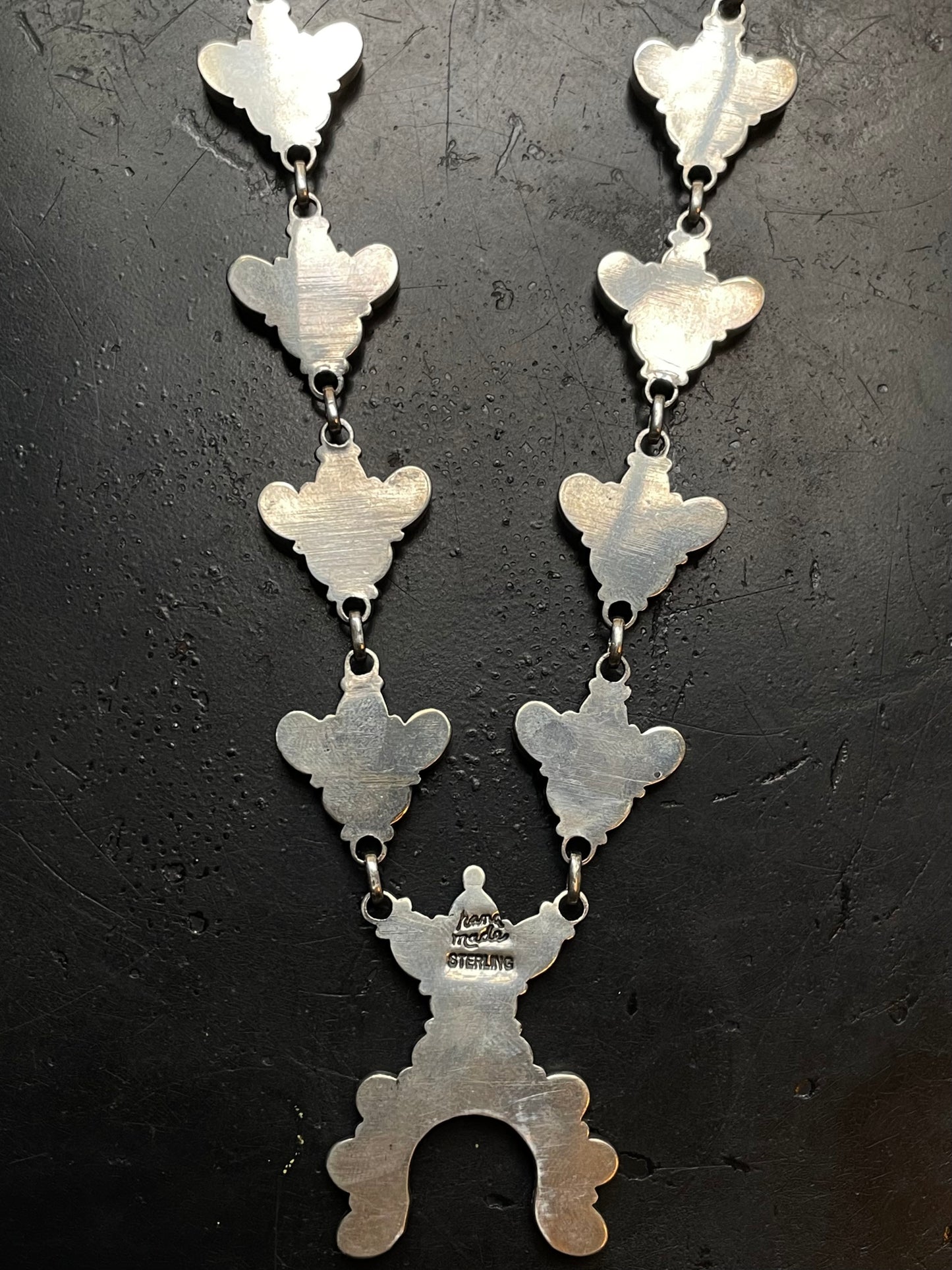Black Onyx Naja Lariat Necklace | Sterling Silver G333