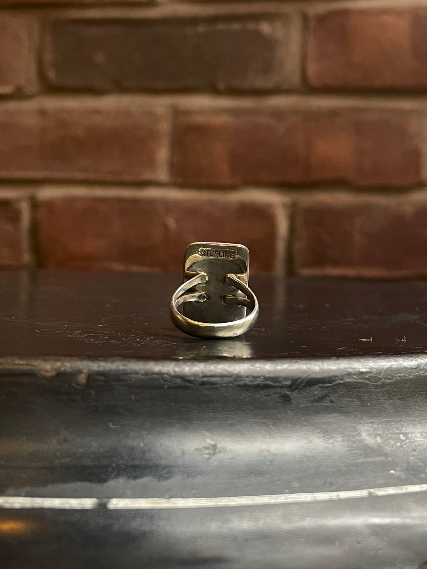 Turquoise Lightning Bolt Ring Size 6 | 925 Sterling Silver C918