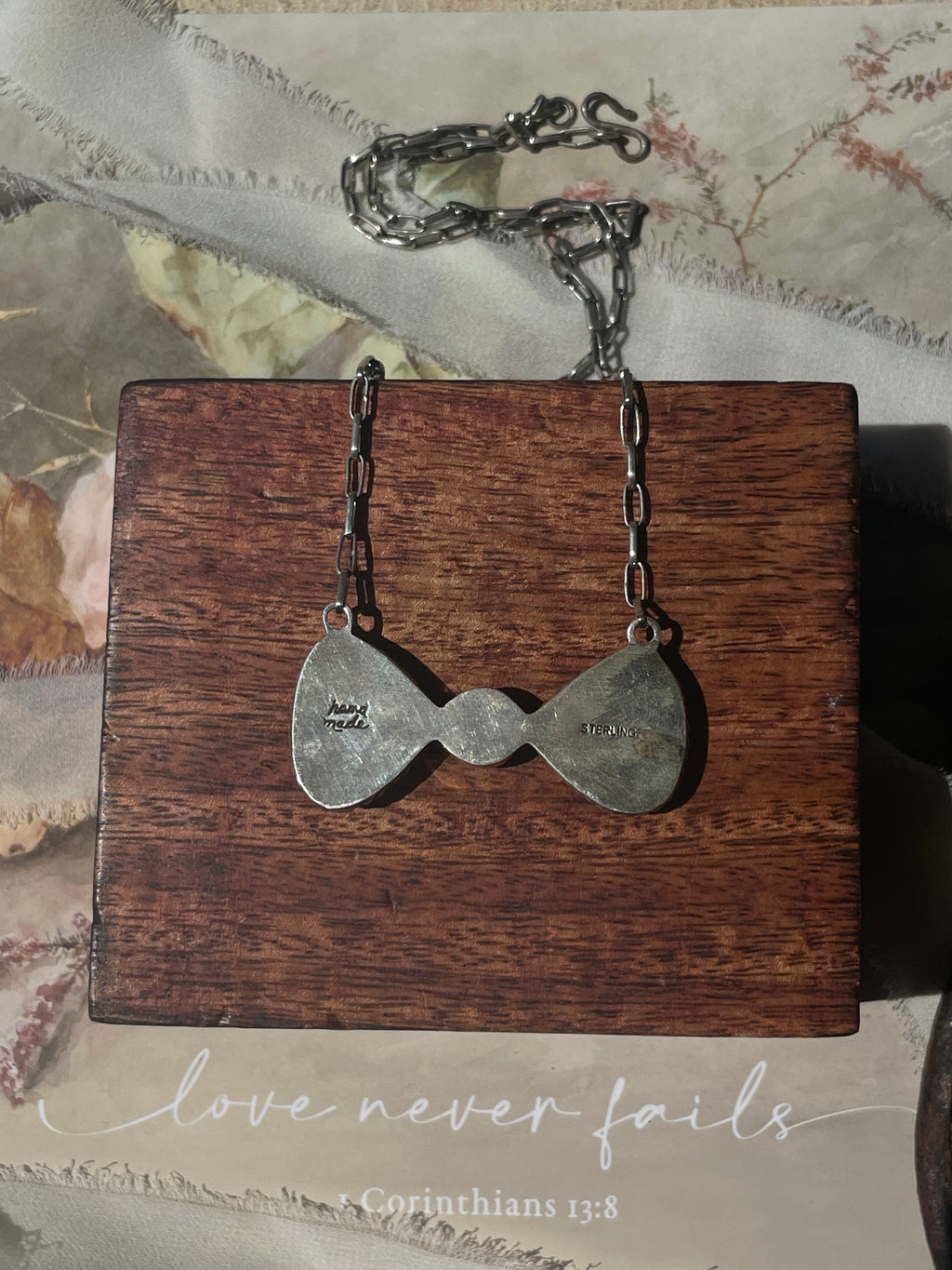 Turquoise Bow Necklace | 925 Sterling Silver D235